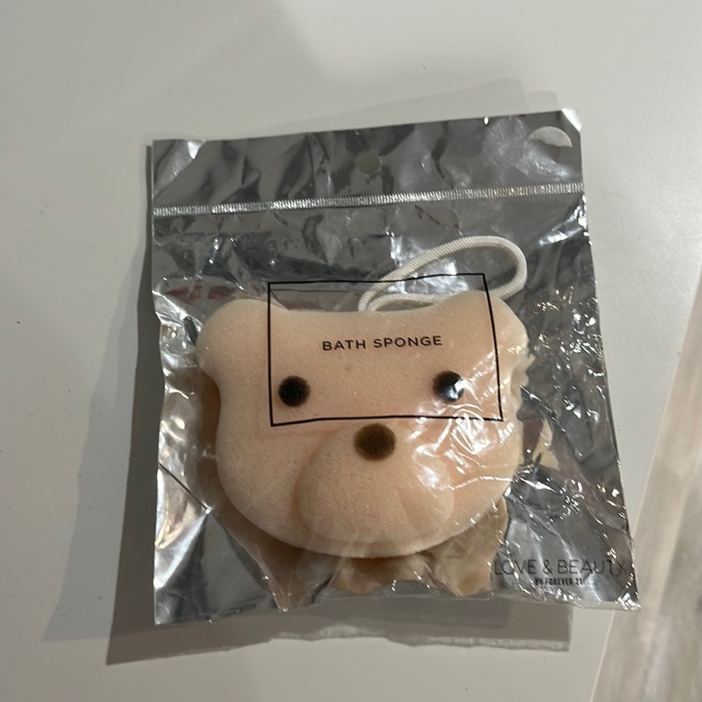 Teddy bath sponge
